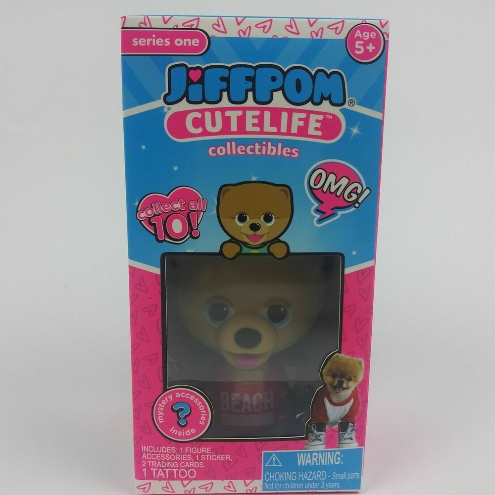 NEW Jiffpom Cutelife Collectibles Series 1 Pomeranian dog POOL PARTY Figure Doll